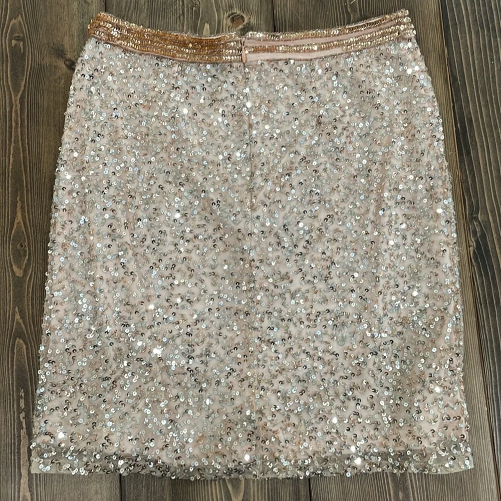 🌟4x Host Pick🌟Rachel Allan Rose Gold Sequin Two Piece Dress - Picture 5 of 16